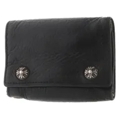 CHROME HEARTS (クロムハーツ) 3FOLD CRS PATCH WALLET 3フォールド クロスパッチ クロスボタンレザーウォレット ブラックのサムネイル