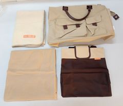 cafe de croissant/カフェ　ド　クロワッサン　トートバック２個　ブランケット2枚【中古品】