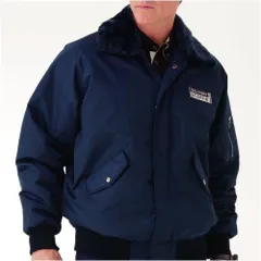 【新品・2営業日で発送】ミドリ安全 防寒 ナイロン パイロトジャンパー ネイビー 3L code:7957670