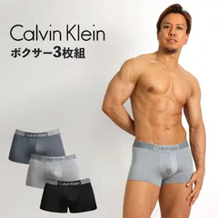 【3枚セット】カルバンクライン Calvin Klein ローライズボクサーパンツ LOWRISE TRUNK マイクロファイバー メンズ下着 メンズパンツ ギフト プレゼント  NP26900-J6I