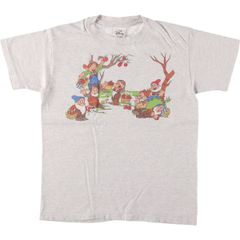 古着 90年代 THE DISNEY STORE SNOW WHITE AND THE SEVEN DWARFS 白雪姫 七人の小人 キャラクタープリントTシャツ USA製/eaa566199