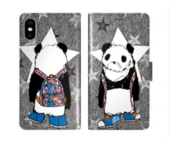 [iPhone11 Pro Max] iPhone15 ケース スカラー スマホケース 手帳型 iPhone16 ケース iPhone 16 15 14 13 SE 第3世代 第2世代 スマホカバー 全機種対応 手帳 ScoLar パンダ リュックサック クツ