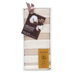 泉州インディア・オーガニックII フェイスタオル ベージュ (TNI0553511BE)