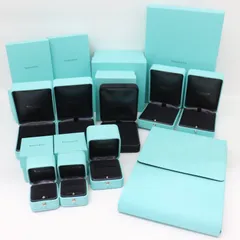 ITNMLCCWK7WM Tiffany & Co ティファニー ジュエリー アクセサリー ケース ブルー リング用 ネックレス用 ボックス 空箱 ケース9点