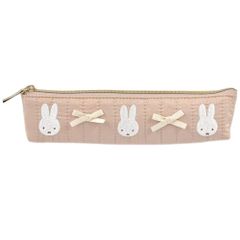 【特価セール】約W200×H50×D35mm ベージュ スリムペンポーチ ribbon DBM-2817 favorite my miffy ミッフィー マリモクラフト