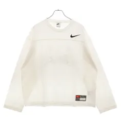 NIKE (ナイキ) ×STUSSY DRI FIT MESH JERSEY FJ9164-133 ステューシー ドライメッシュジャージ 長袖Tシャツ ホワイト