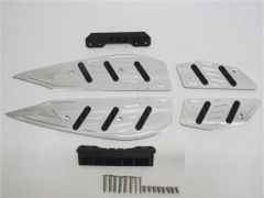 XMAX x-max 2023 以降 CNC アルミ ステップボード スリップ防止機能付き 銀
