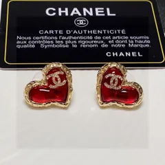【今日特価】Chanel シャネル クラシック ハート＆ダブル C イヤリング