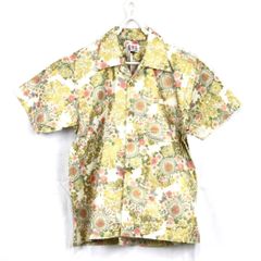 F-0048　華鳥風月　綿１００％　和柄シャツ　Mサイズ