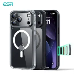 国内正規品 ESR iPhone17/Air/17Pro/17ProMax 米軍MIL規格 Classic MagSafe対応 クリアケース ハイブリッドカバー ES27884i17 ES27885i17A ES27886i17PR