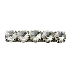 ミュウミュウ miumiu Crystal Embellished Hair Slide バレッタ 髪留め ヘアアクセサリー ビジュー シルバーカラー /AQ ■OS ■OHのサムネイル