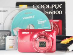 ニコン Nikon Coolpix S6400 Digital Touchscreen Camera Red w/Box [新品同様] #Z5088A