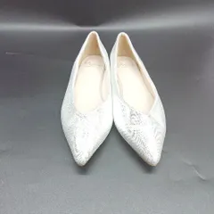 ◇ ⊂ Menue メヌェ シンプル フラット ペタンコシューズ サイズ21.5 シルバー系 レディース E  【1505290015103】