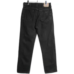 90's USA製 ラングラー ブラック デニムパンツ (34×30) 黒 ストレート 90年代 アメリカ製 旧タグ オールド Wrangler 96501　アメリカ古着 USED  ビンテージ ヴィンテージ