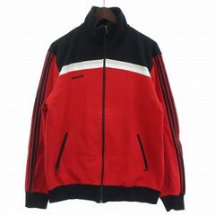 アディダス adidas 80's 90’s ヴィンテージ トラックジャケット ジャージ 西ドイツ製 デサント製 赤系 レッド 6 約L