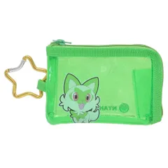 【メール便】ポケットモンスター 小銭入れ クリアコインケース ニャオハ ポケモン サンアート コインポーチ 小物入れ キャラクター グッズ のサムネイル