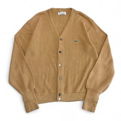 珍品70s IZOD LACOSTE ネイビーカーディガン コーデュロイ糸巻タグ