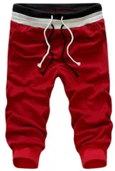 [RED RAY] [レッドレイ] スウエット ハーフパンツ 7分丈 サルエル ルームウェア (XL, レッド) [レッド] [XL]