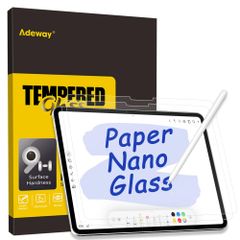 【人気商品】強化ガラス アンチグレア 紙のような描き心地 9H硬度 保護フィルム M2）アイパッド （2024，第6世代 11 Air iPad Adeway