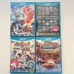 【未開封】Wii U ソフト　4本まとめ　無双オロチ　妖怪ウォッチ　ファミリーパーティー　ワンダフル101