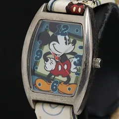 稼働 ディズニー QZ ミッキーマウス キャラクター文字盤 青系 メンズ/レディース腕時計 2000000 NSK KMR