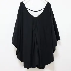 MAITRESSE メトリーゼ  スコットクラブ Vネック カットソー ブラック s1015995nのサムネイル
