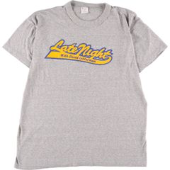 古着 80年代 チャンピオン Champion トリコタグ プリントTシャツ Late Show with David Letterman USA製 メンズL ヴィンテージ/eaa337108