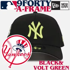 【海外限定】New Era 9FORTY A-frame MLB New York Yankees Black & Volt Green World Series 2000
