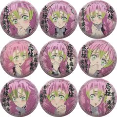 [중고] 배지 핀즈 전 9종 세트 [귀멸의 칼날 캐릭터 그림 권 카페 in ufotable Cafe 제4기 복권 당김 44mm캔 배지 甘露寺 蜜璃ver.]