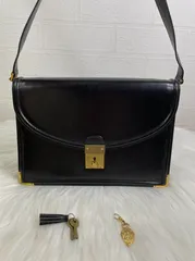 Gucci グッチ オールドグッチ ショルダーバッグ ブラック レザー