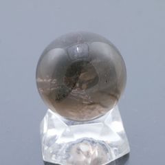 スモーキークォーツ丸玉 30.3mm 38.8g 天然石・置物 煙水晶 厄除け 除障 魔除け 破魔 台座は付属しません