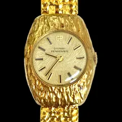 【超希少品掘出物⭐️GP girard-Perregaux】 ジラール・ペルゴ腕時計 ヴィンテージ  ゴールド×ブラック レディース  手巻き式 スイス製  1973.6.18台北にて購入品  ギャラ冊子あり  金刻印なし   9188FG（AYA）