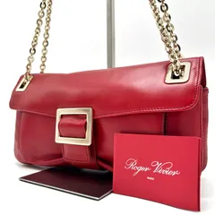 【ROGER VIVIER】ロジェ ヴィヴィエ◆ショルダーバッグ (レッド) レッド（赤）系 Roger Vivier(ロジェ・ヴィヴィエ) ショルダー