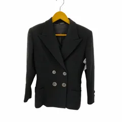 ジャンニヴェルサーチ GIANNI VERSACE MADE IN ITALY メデューサボタン ピークドラペルテーラードジャケット 肩パッド レディース 表記無 のサムネイル