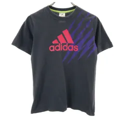adidas アディダス 半袖 Tシャツ 140 チャコールグレー キッズ 古着