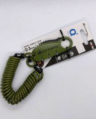 ☆新品未使用「送料込」crops//Q3 グラベルグリーン//自転車カギ//ワイヤーロック//クロップス
