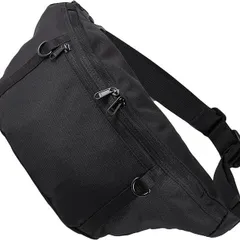 ボディバッグ ショルダーバッグ ウエストバッグ  斜めがけ ウエストポーチ　メンズ 　レディース  男女兼用 アウトドア 通勤 旅行  (ブラック) s107