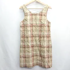 ◇ ⊂ Talbots タルボット 綿混合 ノースリーブ 膝丈 ワンピース サイズ6 ブラウン系 レディース E  【1408220040629】