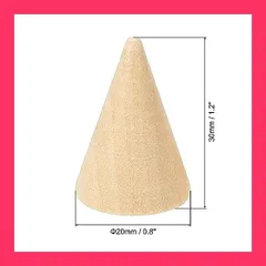 【スタッフおすすめ！】PATIKIL 30x20mm 指輪ホルダー リングホルダー ジュエリースタンド 木製 10個 ジュエリーディスプレイスタンド 指輪収納 DIYクラフト用