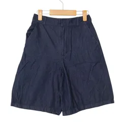 GU ジーユー 春夏 デニム★ コットン バミューダ ショート パンツ Sz.M レディース