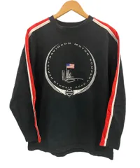 ハーレーダビットソン Harley Davidson 00s 00's ©2002 MOTOR COMPANY STURGIS Willie G 星条旗 MADE IN USA アメリカ製 長袖　 ロンT ブラック Lサイズ 101MT-3473