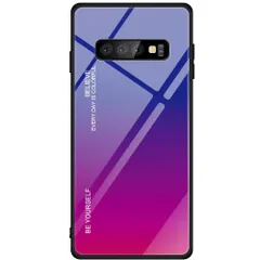 Galaxy S10 ケース SC-03L SCV41 ギャラクシーs10 グラデーション ハイブリット ケース 【Color】 ブルー・ピンクのサムネイル
