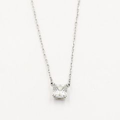 セール価格 エメラルドカット 1.7ct ソリテール ネックレス CZ - メルカリ