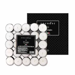 オープンウィンドー_100個 COCODOR ココドール ティーライト キャンドル 100個入り オープンウィンドー(Open Window) 約3-5時間持続 イタリア製キャンドル - プレゼント 女性 誕生日 記念日 線香 贈り物 ギフト 人気