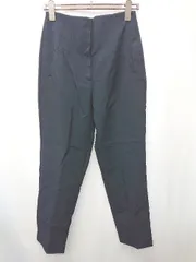 ◇ Θ ZARA ザラ センタープレス スラックス パンツ サイズM ネイビー レディース E  【1507010005999】