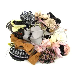 髪留め 36点セット ヘアクリップ バレッタ ヘアアクセサリー まとめて 大量 レディース 【中古】