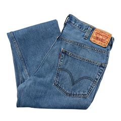 【W36 L30】極太 Levi's 550 RELAXED FIT デニムパンツ ワイド バギー ブルー