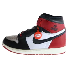 NIKE (ナイキ) AIR JORDAN 1 RETRO HIGH OG BLACK TOE REIMAGINED エアジョーダン1 レトロ OG ブラックトゥリイマジンド ツマ黒 ハイカットスニーカー DZ5485-106