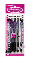 【迅速発送】ゼブラ 油性ボールペン タプリクリップ 1.6 黒 5本 P-BNU5-BK5