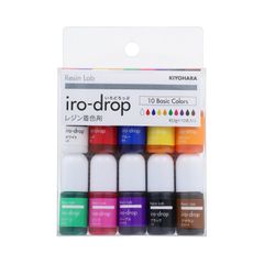 【数量限定】Lab レジンラボ iro-drop Resin いろどろっぷ レジン 着色剤 KIYOHARA 10色セット ベーシックカラー RLID10S